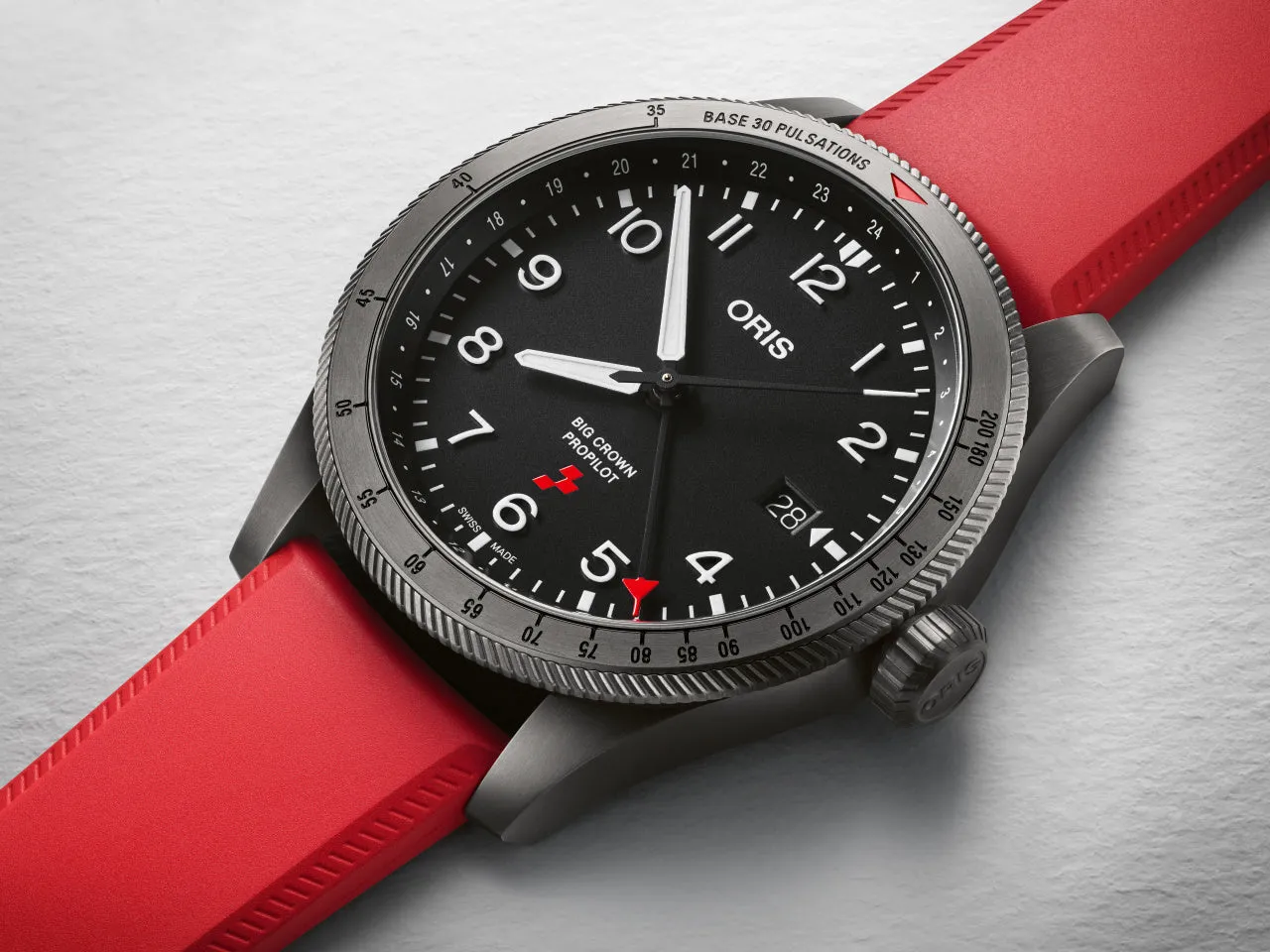 ORS Watch Big Crown ProPilot Rega Fleet Bombardier Challenger 65 HB-JWA Limited Edition