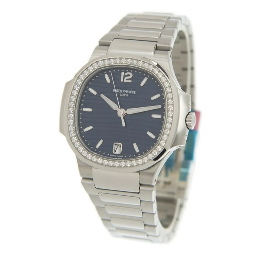 Patek Philippe Nautilus Automatic Blue Opaline Dial Diamond Ladies Watch 7118-1200A-001
