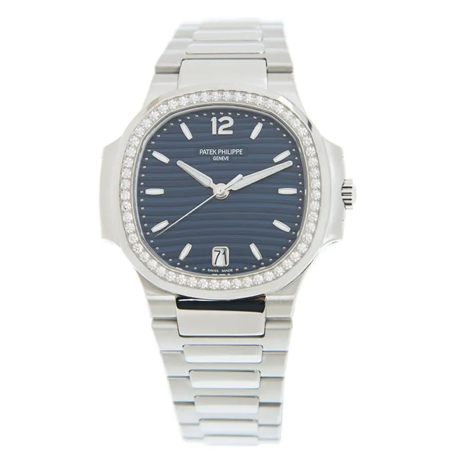 Patek Philippe Nautilus Automatic Blue Opaline Dial Diamond Ladies Watch 7118-1200A-001