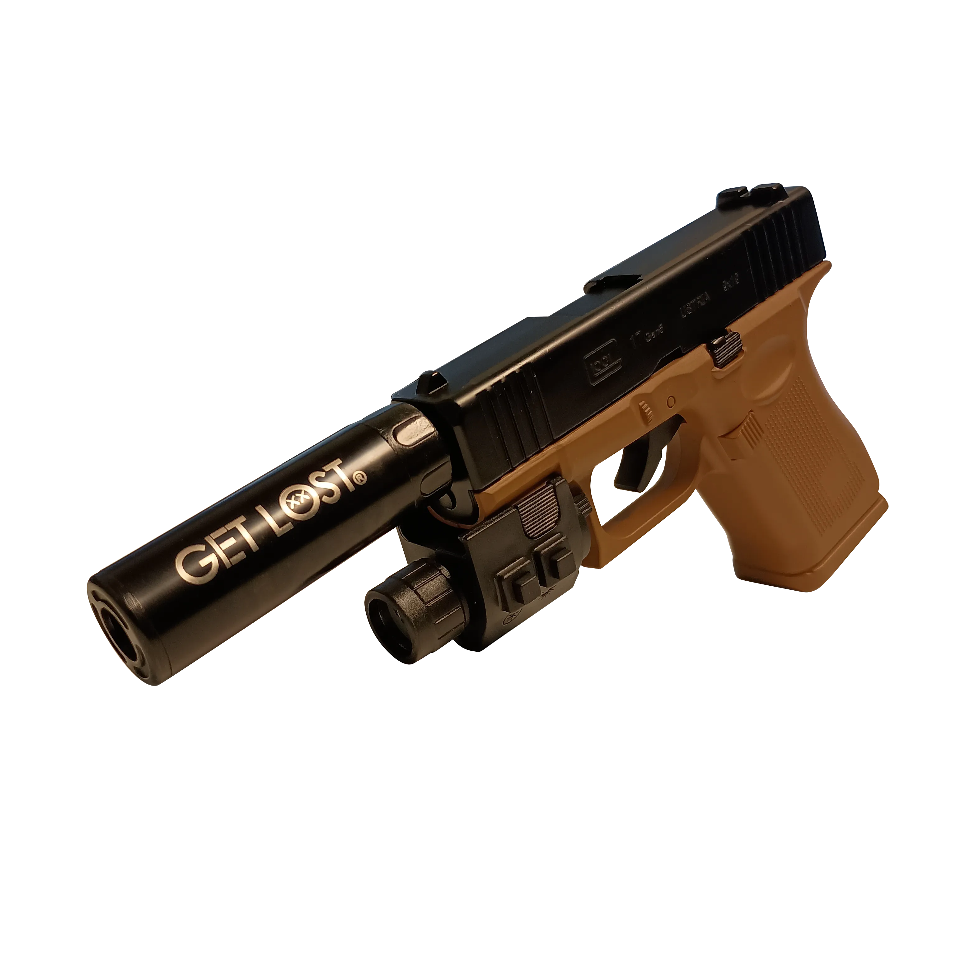 PISTOL TORCH LIGHTER (BEIGE)