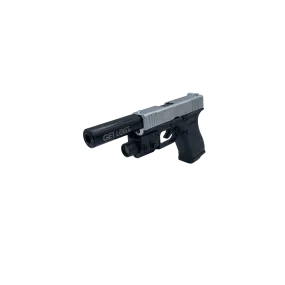 PISTOL TORCH LIGHTER (SILVER)
