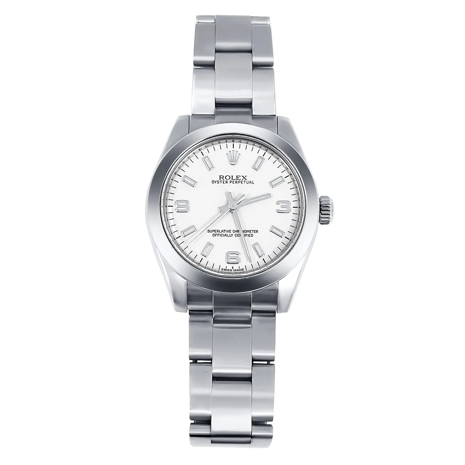 Pre-Owned Rolex White Dial Stainless Steel