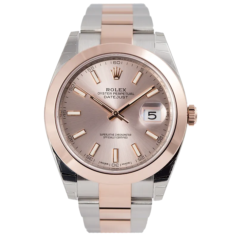 Rolex DateJust II Steel and White Gold Dark Rhodium/Diamonds Oyster 116334