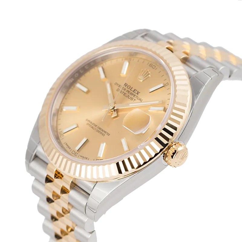 Rolex DateJust II Steel and White Gold Dark Rhodium/Diamonds Oyster 116334
