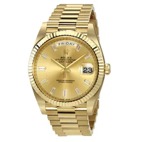 Rolex Day-Date 40 Champagne Dial 18K Yellow Gold President Automatic Men's Watch 228238CDP