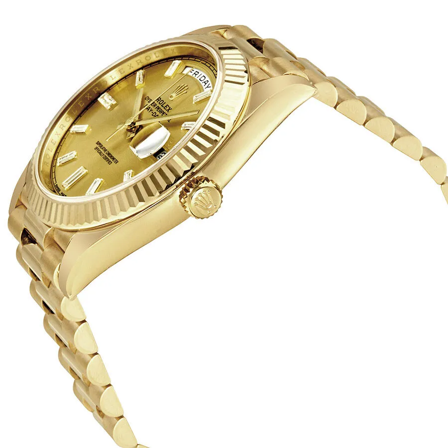 Rolex Day-Date 40 Champagne Dial 18K Yellow Gold President Automatic Men's Watch 228238CDP