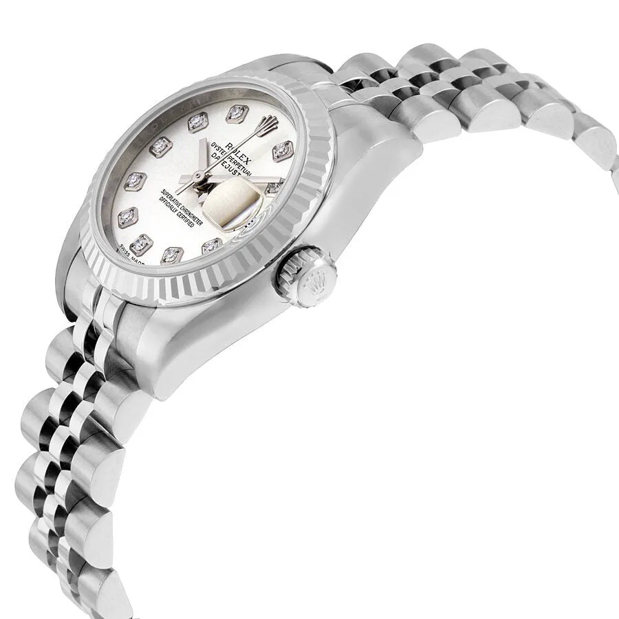 Rolex Lady Datejust 26 Silver Dial Stainless Steel Jubilee Bracelet Automatic Watch 179174SDJ 179174-SDJ