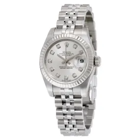Rolex Lady Datejust 26 Silver Dial Stainless Steel Jubilee Bracelet Automatic Watch 179174SDJ 179174-SDJ