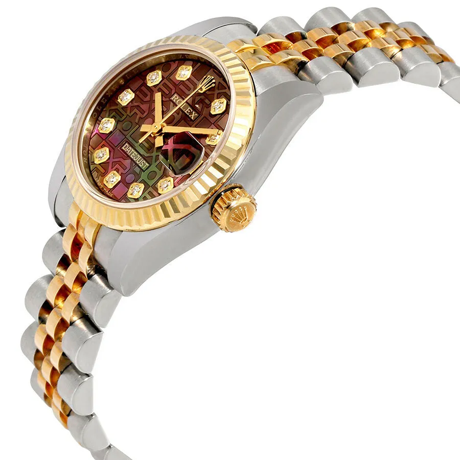 Rolex Lady Datejust Black Mother of Pearl Jubilee Diamond Automatic Watch 179173BKMJDJ