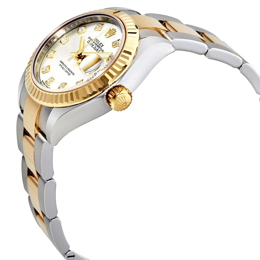 Rolex Lady-Datejust Silver Diamond Dial Automatic Ladies Watch 279173SDO