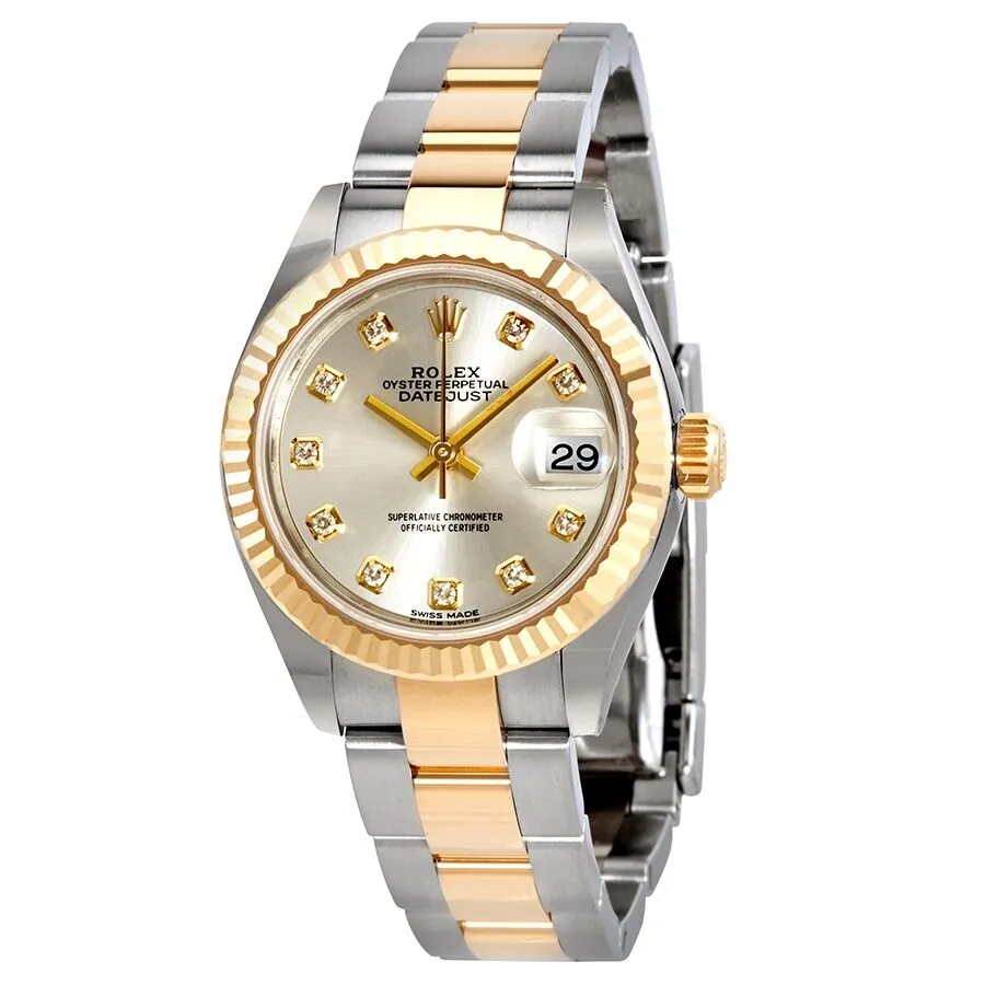 Rolex Lady-Datejust Silver Diamond Dial Automatic Ladies Watch 279173SDO