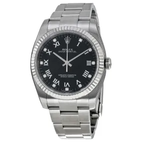 Rolex Oyster Perpetual 36 mm Black Dial Stainless Steel Bracelet Automatic Unisex Watch 116034BKRDO