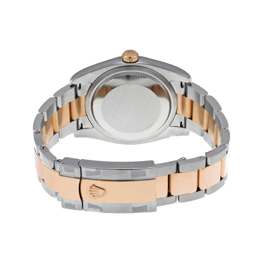 Rolex Oyster Perpetual Datejust 36 Brown Floral Dial Stainless Steel and 18K Everose Gold Bracelet Automatic Ladies Watch 116201BRFDAO