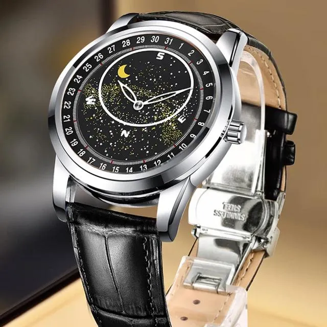 Rotating Sky Star Luxury Men's Fashion Moon Watch X4666498