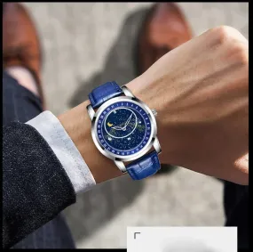 Rotating Sky Star Luxury Men's Fashion Moon Watch X4666498