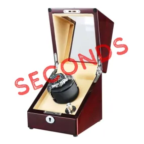 Seconds - Waratah Watch Winder Box for 1 Watch in Mahogany (a)