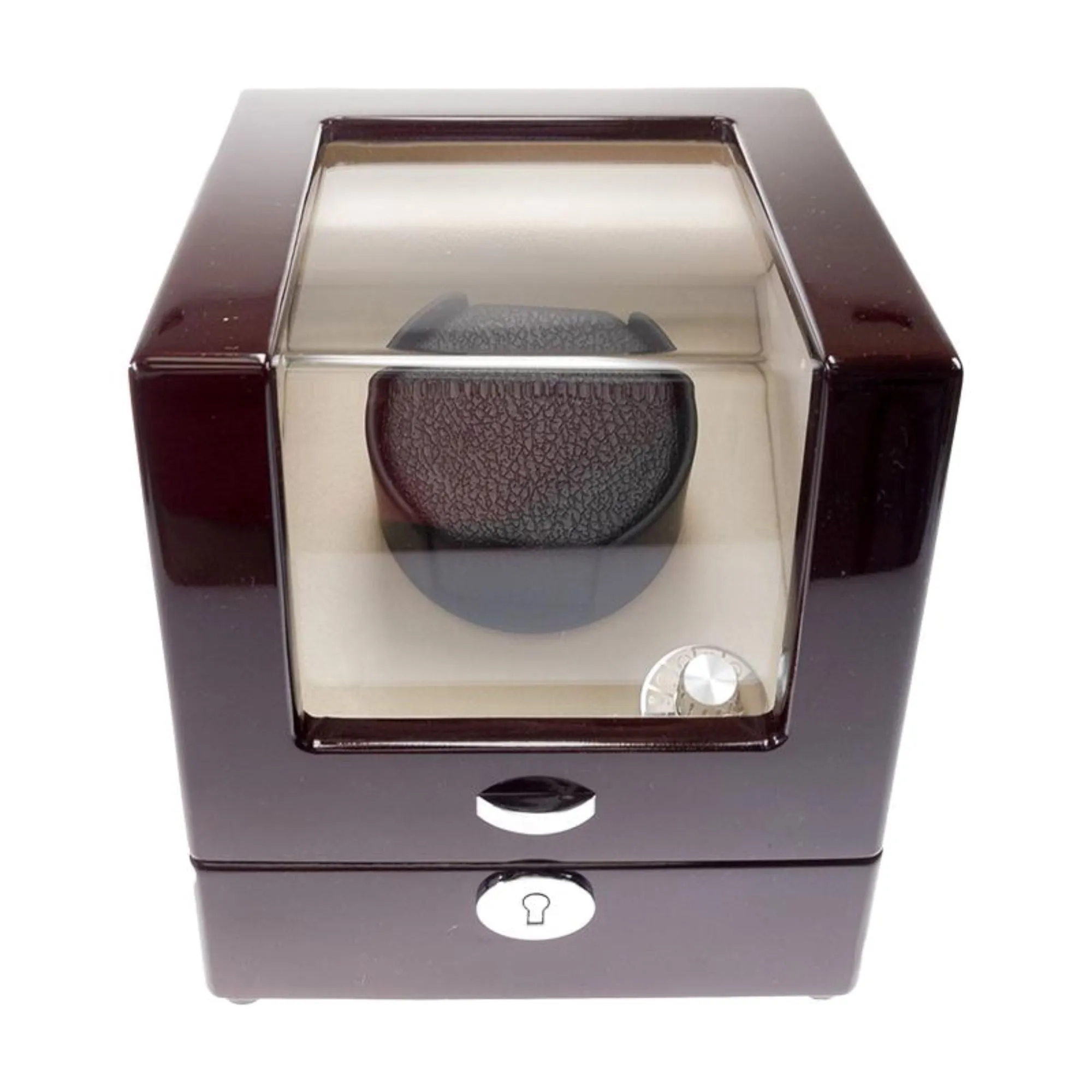 Seconds - Waratah Watch Winder Box for 1 Watch in Mahogany (a)