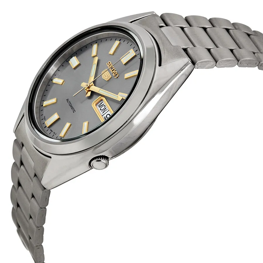 Seiko 5 Automatic Grey Dial Stainless Steel Men's Watch SNXS75
