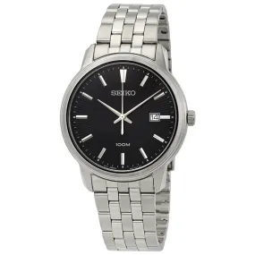 Seiko Neo Classic Diamond Black Dial Men's Watch SUR261P1
