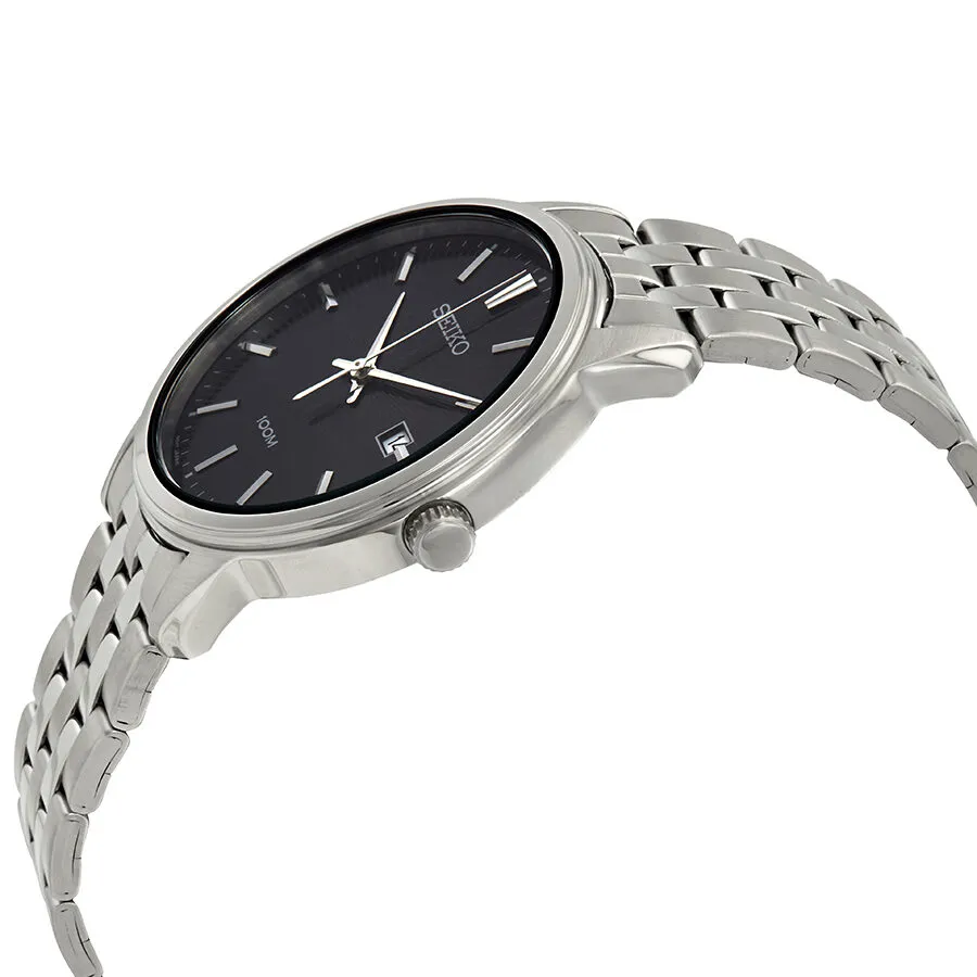 Seiko Neo Classic Diamond Black Dial Men's Watch SUR261P1