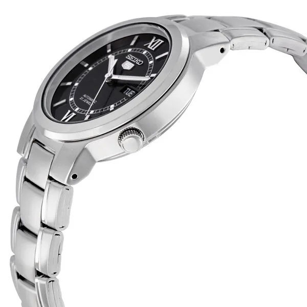 Seiko Series 5 Automatic Black Dial Stainless Steel Men's Watch SNKA23