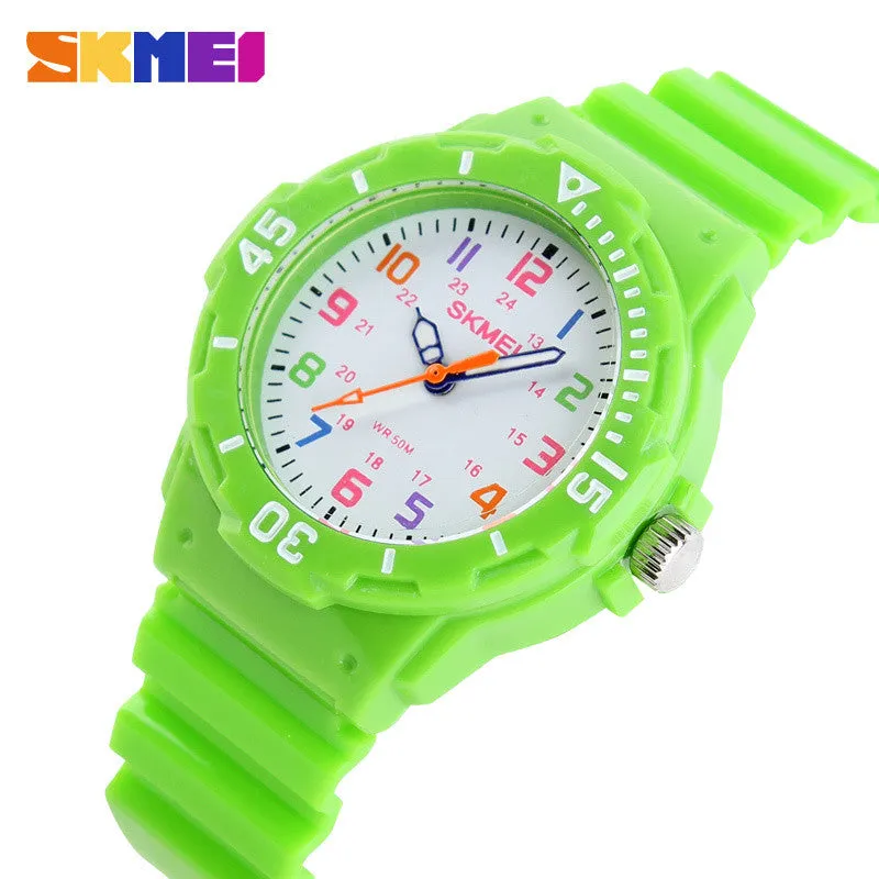 Skmei Children Watch Fashion Casual Watches Quartz Wristwatches Waterproof Jelly Kids Clock boys Hours girls Students Wristwatch