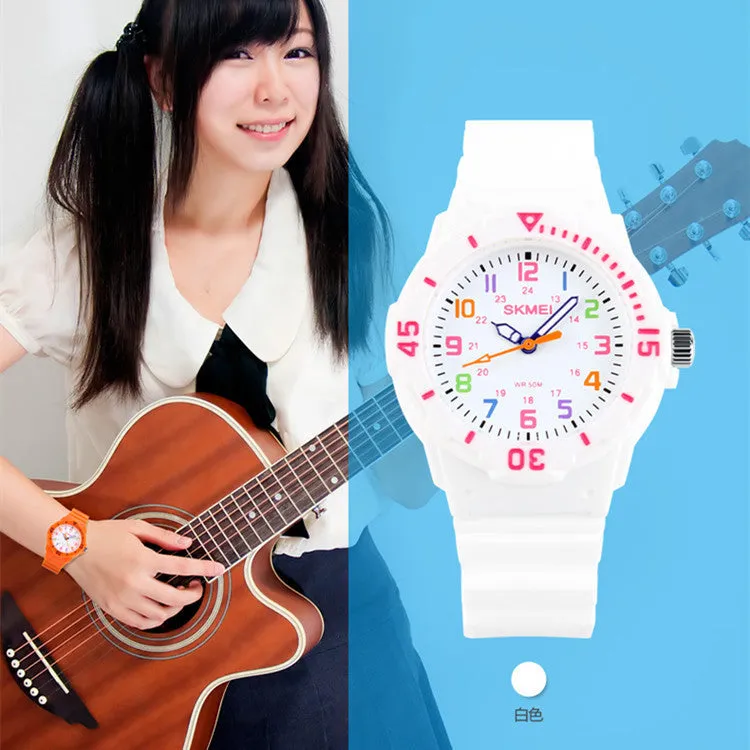 Skmei Children Watch Fashion Casual Watches Quartz Wristwatches Waterproof Jelly Kids Clock boys Hours girls Students Wristwatch