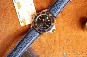 Sold!!! Zodiac Blue Sub Silver Dot Diving Professional 200m 213.66.56 Quartz 35mm Mid