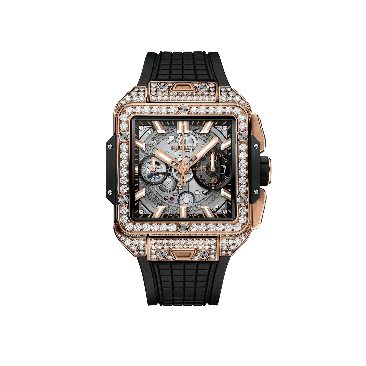 Square Bang Unico King Gold Pavé 42mm