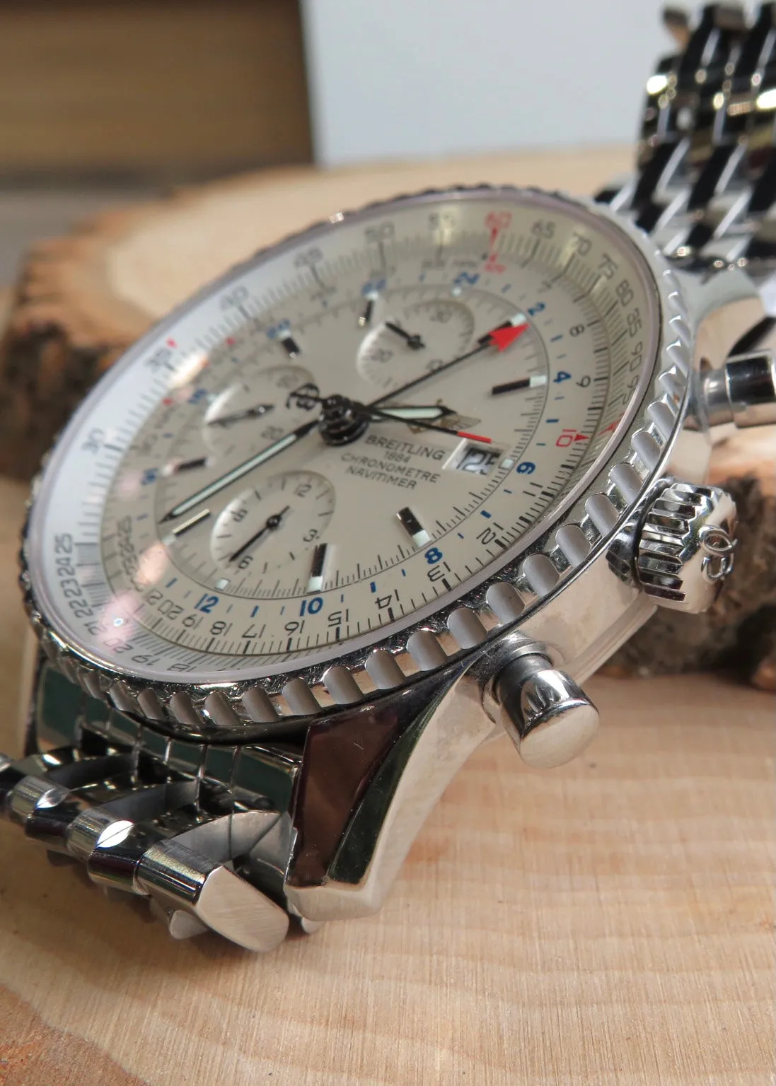 Stainless Steel Breitling Navitimer