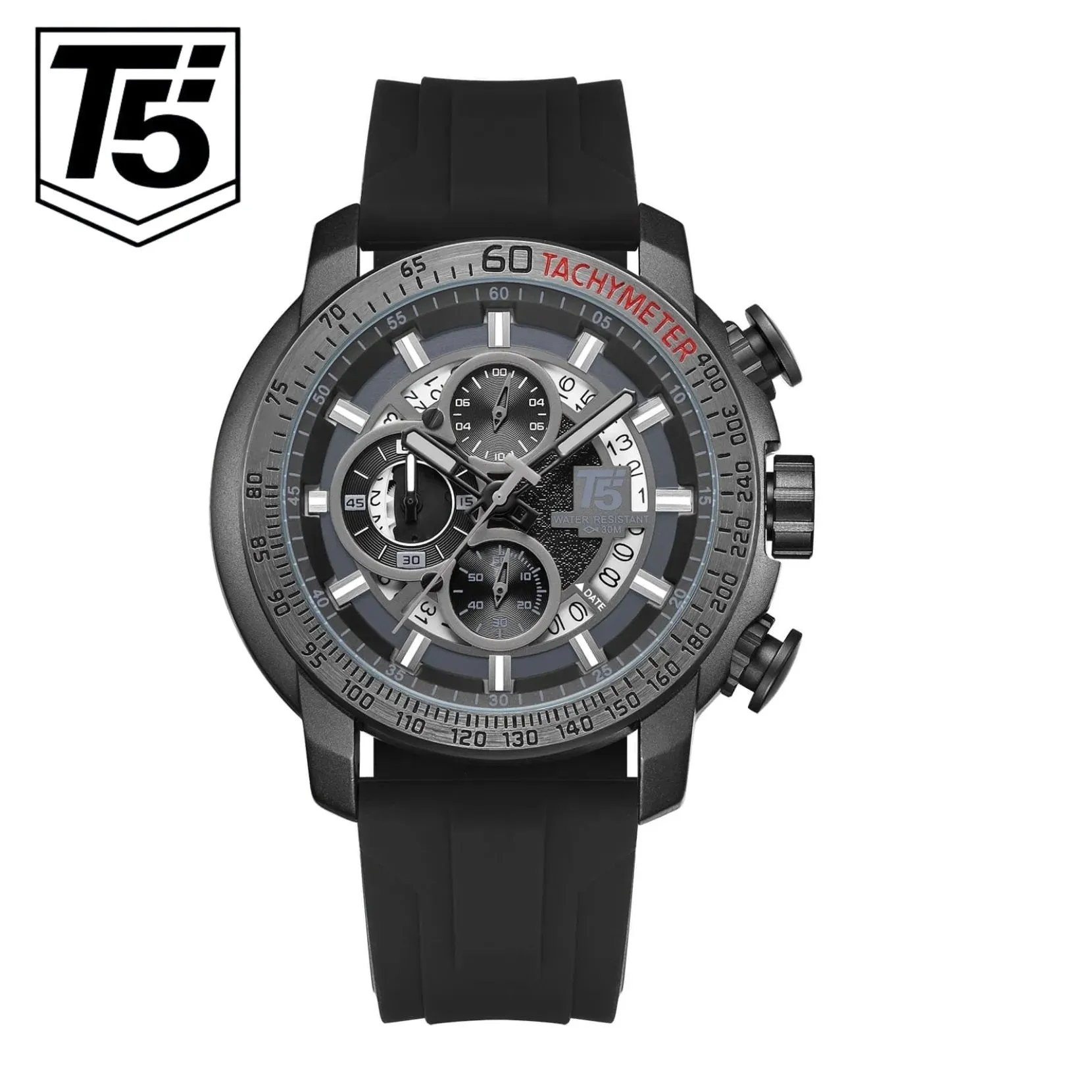 T5 CALIBRE SERIES WATCH-BLK