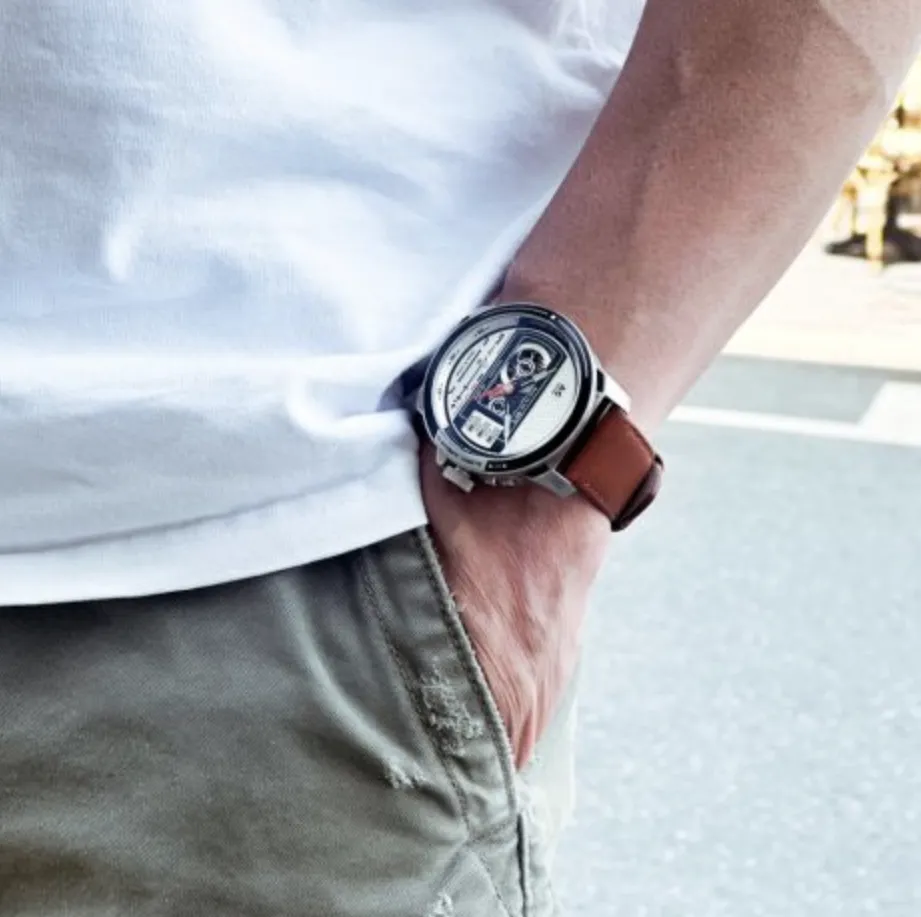 TACS CASSETTE WATCH - CHROME (TS2303A)