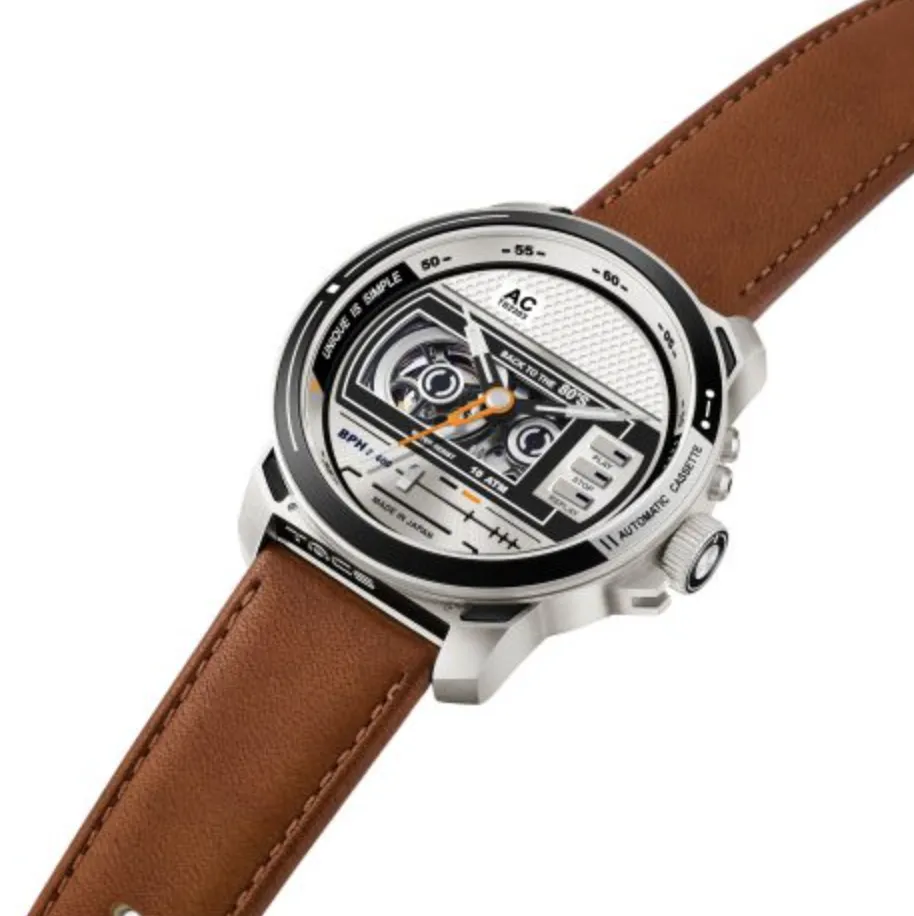TACS CASSETTE WATCH - CHROME (TS2303A)