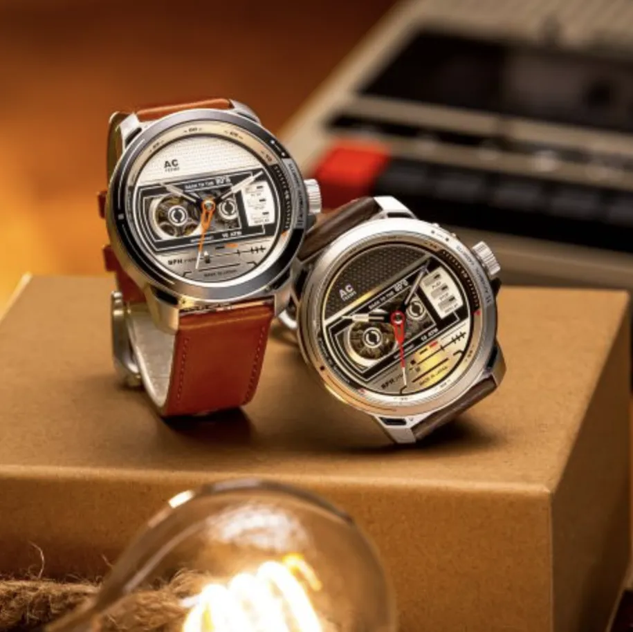 TACS CASSETTE WATCH - CHROME (TS2303A)