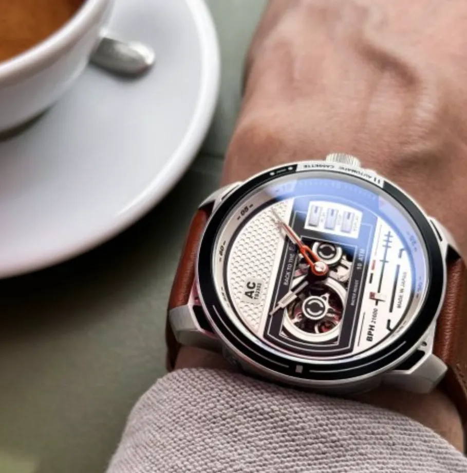 TACS CASSETTE WATCH - CHROME (TS2303A)