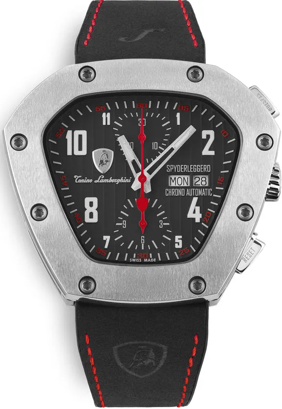 Tonino LambORSghini Watch Spyderleggero Chrono Titanium Red