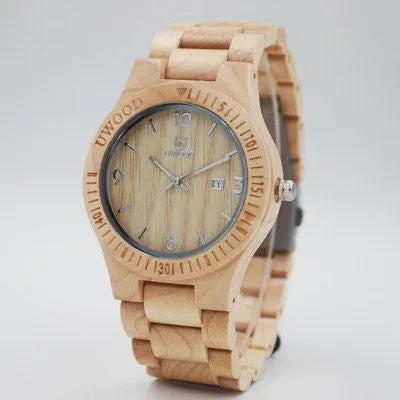 UNISEX LUXURY BRAND LOVERS WOODEN WATCHES