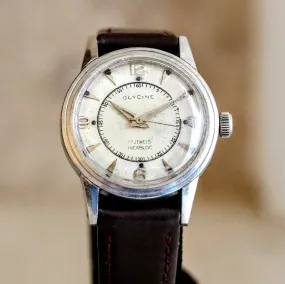 Vintage GLYCINE Doctors Watch Style 17 Jewels FELSA 465 Swiss Made Wristwatch