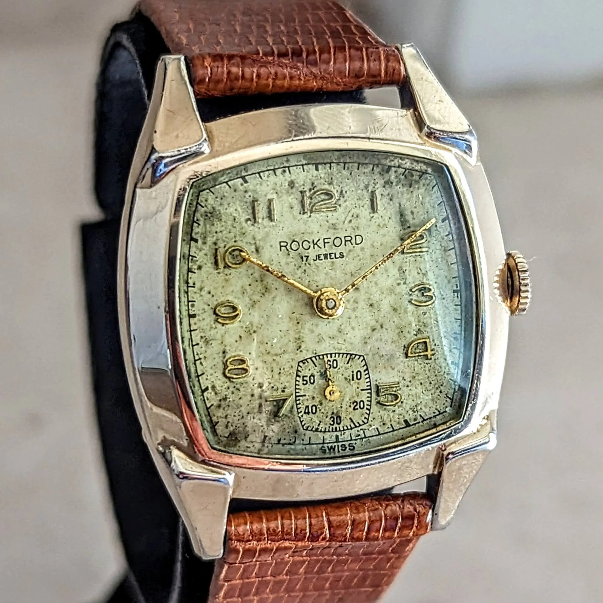 Vintage ROCKFORD Wristwatch by A. Hirsch Company Cal. AS 1002 17J Swiss Watch