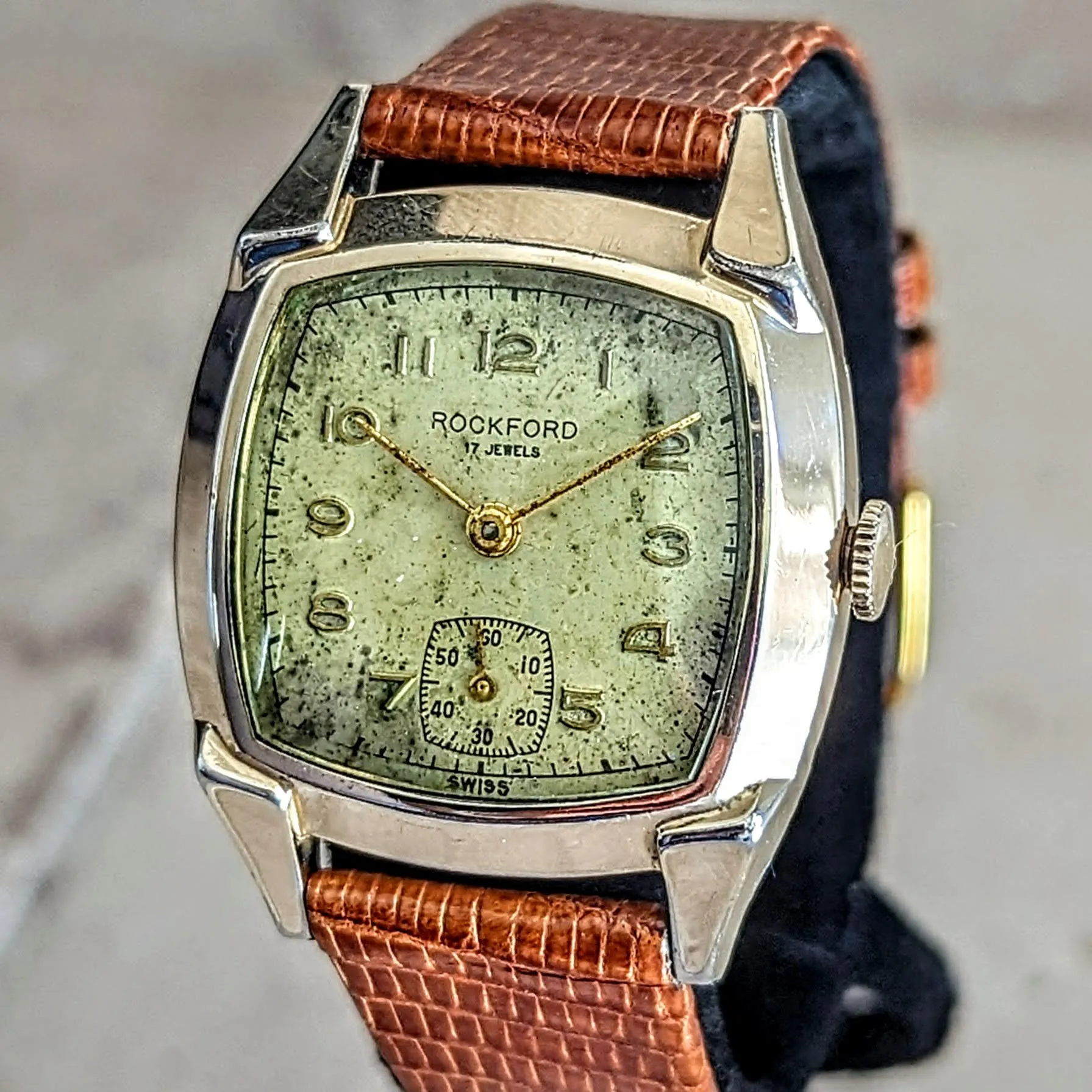 Vintage ROCKFORD Wristwatch by A. Hirsch Company Cal. AS 1002 17J Swiss Watch