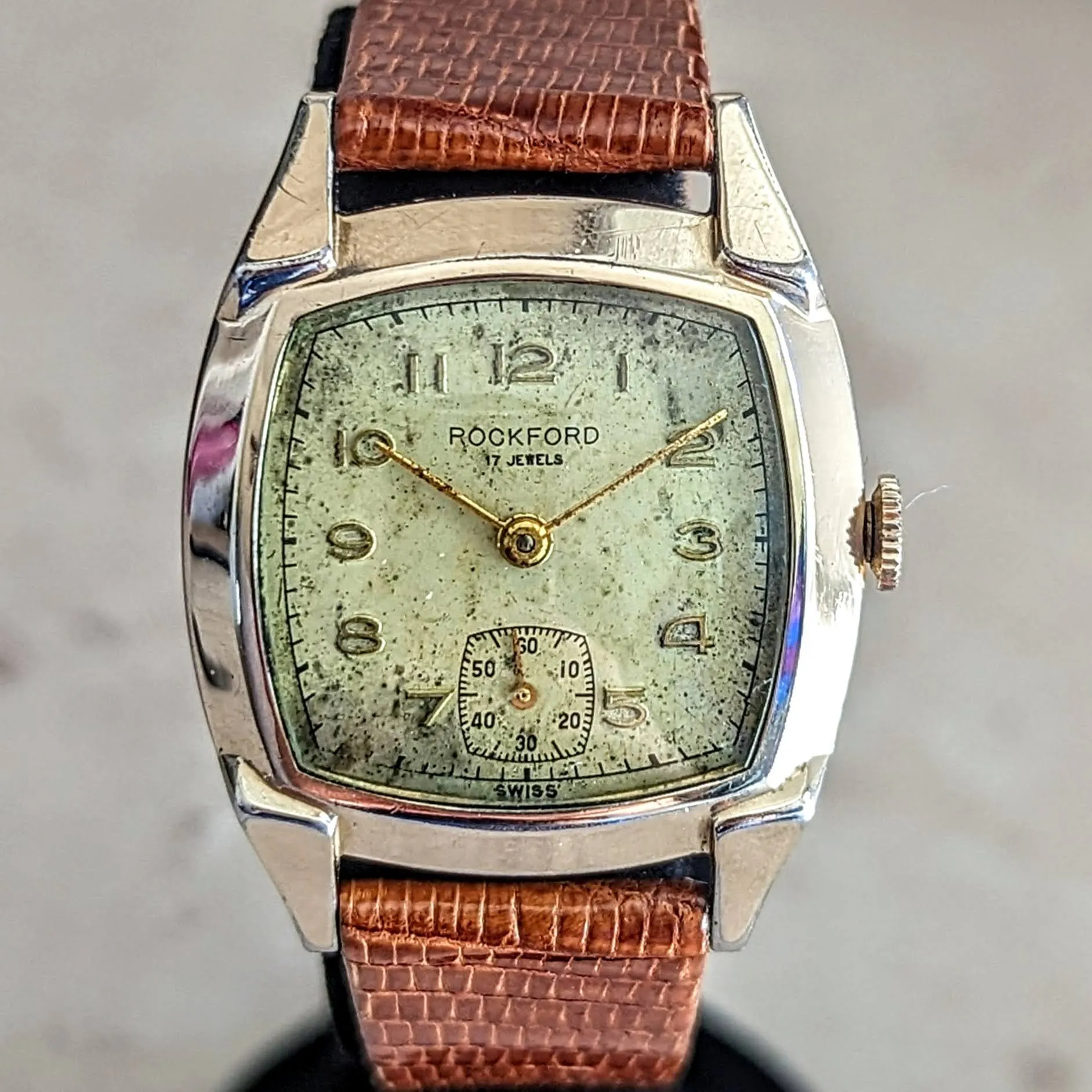 Vintage ROCKFORD Wristwatch by A. Hirsch Company Cal. AS 1002 17J Swiss Watch