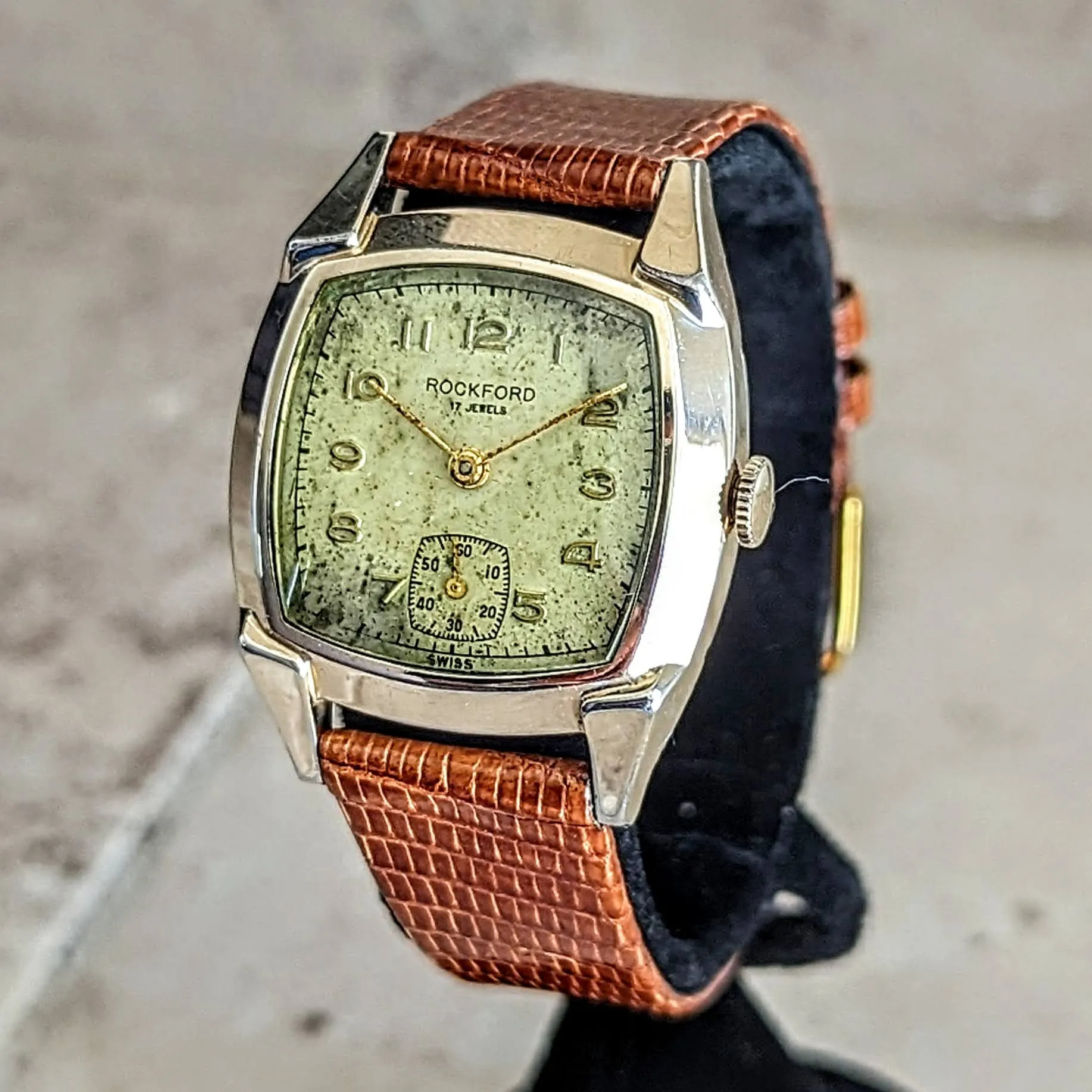 Vintage ROCKFORD Wristwatch by A. Hirsch Company Cal. AS 1002 17J Swiss Watch