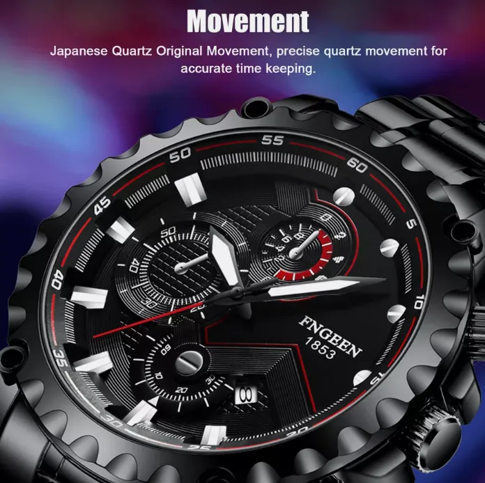 Waterproof Men's Watch Classic Stainless Steel Quartz Luminous Luxury Wristwatch