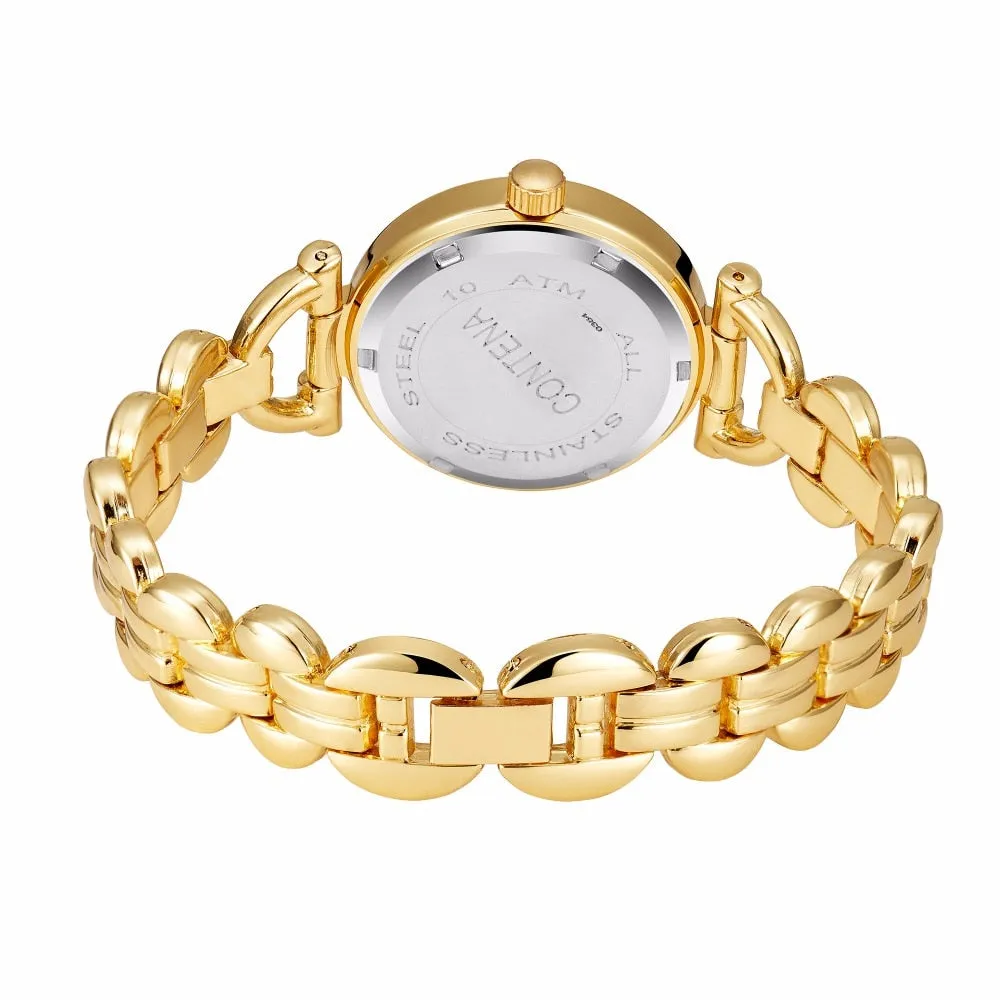Women's Retro Casual Fashion Stainless Steel Quartz Bracelet Wristwatch