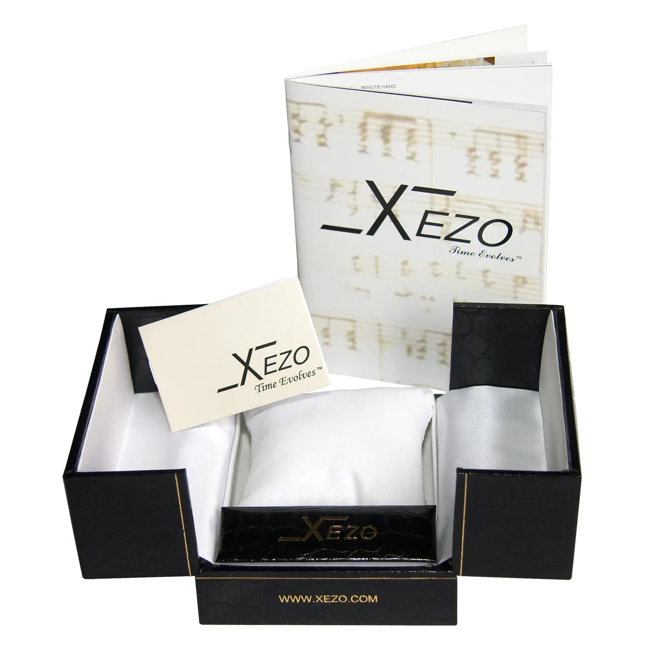 Xezo Air Commando 300-Meter Water Resistant Swiss-Made Chronograph Men's Watch With Second Time Zone (Air Commando D45-GS)