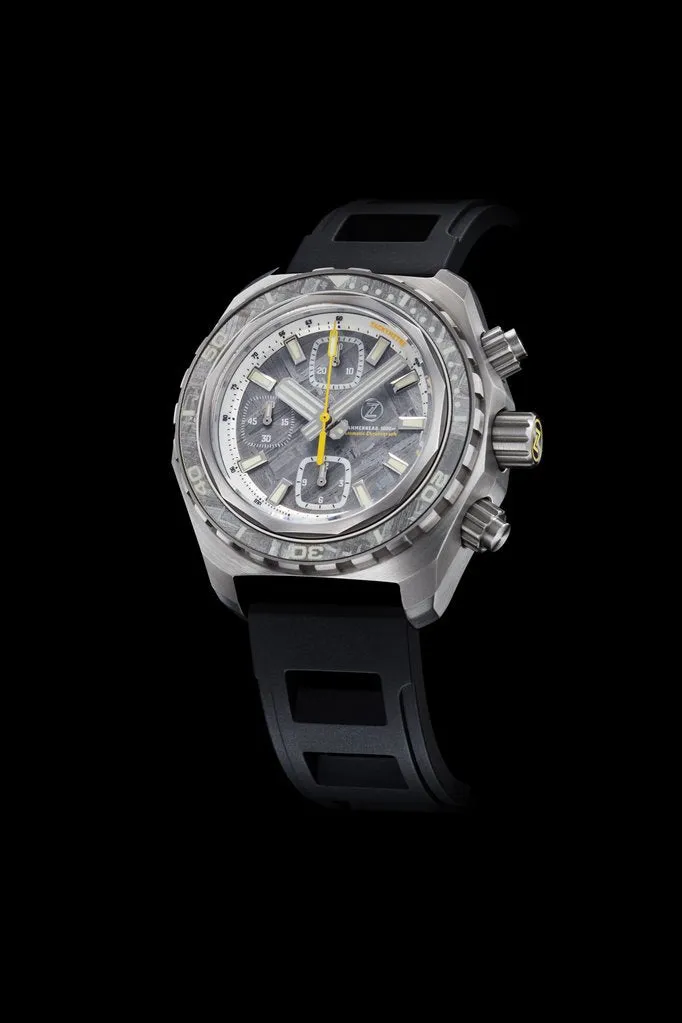 Zelos Hammerhead Chrono Steel Meteorite