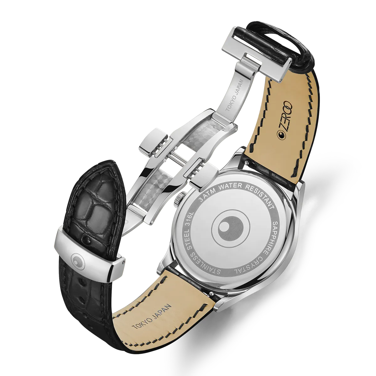 ZEROO C2 THE VIRGO CLASSIC MOONPHASEQUARTZ WATCH FOR GENTS - ZC002SBK