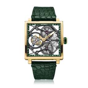 ZEROO T1 THE ARCHER FULL SKELETON TOURBILLONMANUAL TOURBILLON WATCH FOR GENTS - ZT002GGR